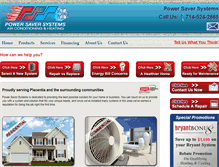 Tablet Screenshot of powersaversystems.com